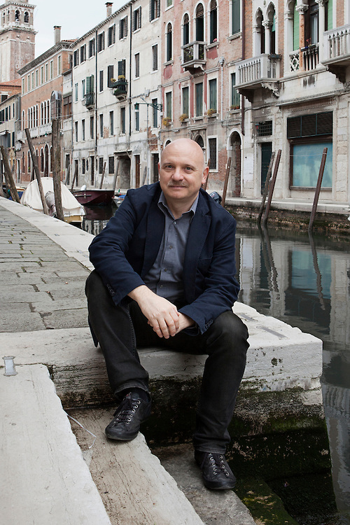 Venezia, Italia, 30 aprile 2015. Tiziano Scarpa, scrittore Italiano. Venice, Italy, April 2015. Tiziano Scarpa, Italian writer.