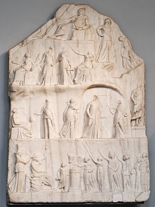 Apoteosi di Omero, III sec. a.C. British Museum