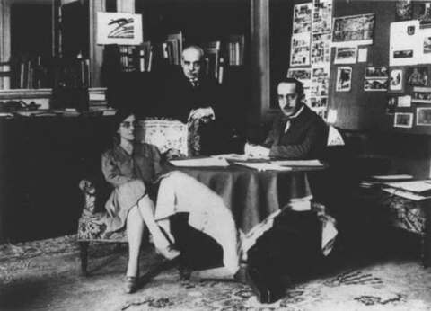 Portrait d'Aby Warburg et Ludwig Binswanger, Clinique Bellevue, Kreuzlingen / Fonte dell'immagine: https://journals.openedition.org/imagesrevues/3032